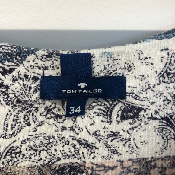 Tom Tailor Blue Print Twist Dress - Picture 4 of 4